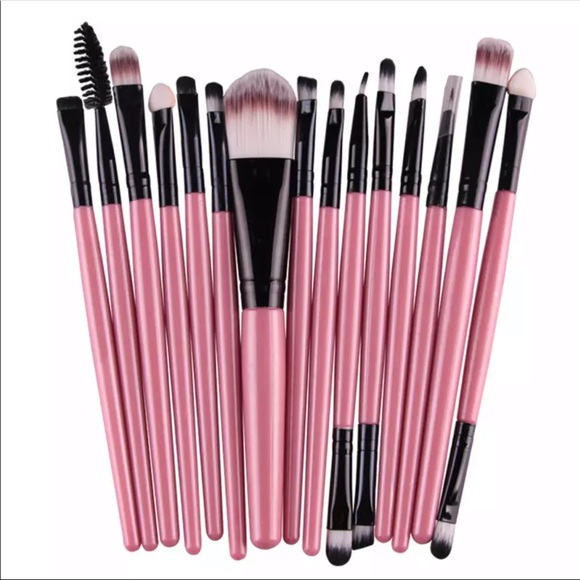 15pc w/Travel Bag Makeup Brush Set - Picture 4 of 7